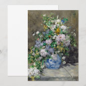 Pierre-Auguste Renoir - Spring Bouquet Bedankkaart (Voorkant / Achterkant)