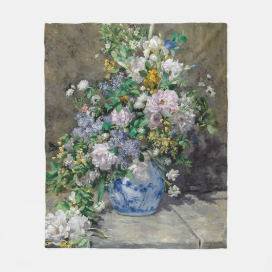 Pierre-Auguste Renoir - Spring Bouquet Fleece Deken (Voorkant)