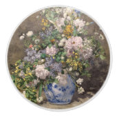 Pierre-Auguste Renoir Spring Bouquet Keramische Knop (Voorkant)