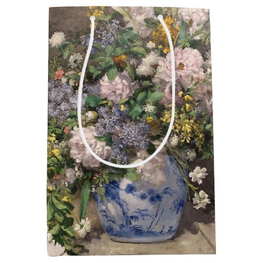 Pierre-Auguste Renoir Spring Bouquet Medium Cadeauzakje (Voorkant)