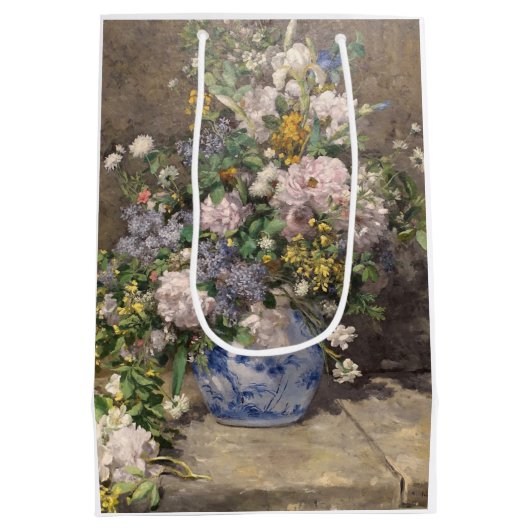 Pierre-Auguste Renoir Spring Bouquet Medium Cadeauzakje (Achterkant)