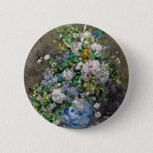 Pierre-Auguste Renoir - Spring Bouquet Ronde Button 5,7 Cm