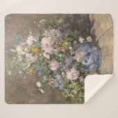 Pierre-Auguste Renoir Spring Bouquet Sherpa Deken (Voorkant (horizontaal))