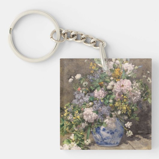 Pierre-Auguste Renoir Spring Bouquet Sleutelhanger (voorkant)