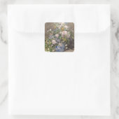 Pierre-Auguste Renoir Spring Bouquet Vierkante Sticker (Tas)