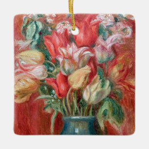 Pierre-Auguste Renoir - Tulip Bouquet Keramisch Ornament