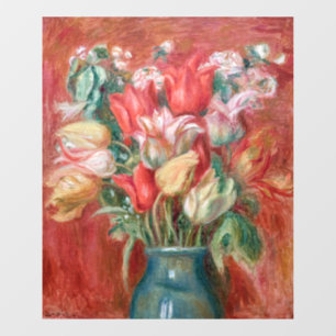 Pierre-Auguste Renoir - Tulip Bouquet Raamsticker