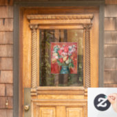 Pierre-Auguste Renoir - Tulip Bouquet Raamsticker (Huis Deur)