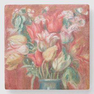 Pierre-Auguste Renoir - Tulip Bouquet Stenen Onderzetter