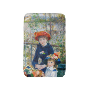 Pierre-Auguste Renoir - Twee zussen op de Terrace Badmat