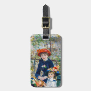 Pierre-Auguste Renoir - Twee zussen op de Terrace Bagagelabel