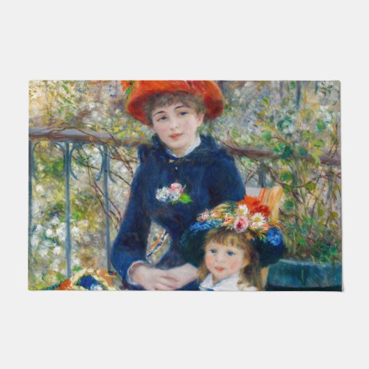 Pierre-Auguste Renoir - Twee zussen op de Terrace Deurmat (Voorkant)