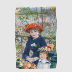 Pierre-Auguste Renoir - Twee zussen op de Terrace Golfhanddoek