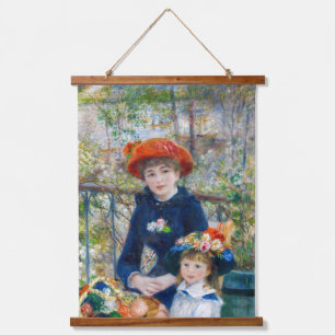 Pierre-Auguste Renoir - Twee zussen op de Terrace Hangend Wandkleed