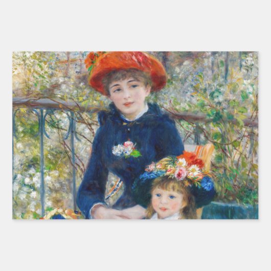 Pierre-Auguste Renoir - Twee zussen op de Terrace Inpakpapier Vel (Voorkant 3)