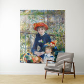 Pierre-Auguste Renoir - Twee zussen op de Terrace Wandkleed (In situ)