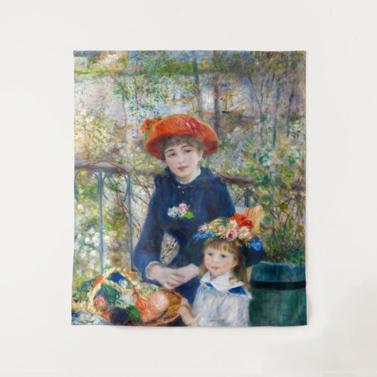 Pierre-Auguste Renoir - Twee zussen op de Terrace Wandkleed (Voorkant)