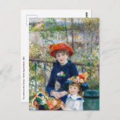 Pierre-Auguste Renoir - Twee zusters op het terras Briefkaart (Voorkant / Achterkant)