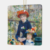 Pierre-Auguste Renoir - Twee zusters op het terras Keramisch Ornament (Links)
