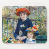 Pierre-Auguste Renoir - Twee zusters op het terras Muismat (Voorkant)
