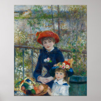 Pierre-Auguste Renoir - Twee zusters Poster