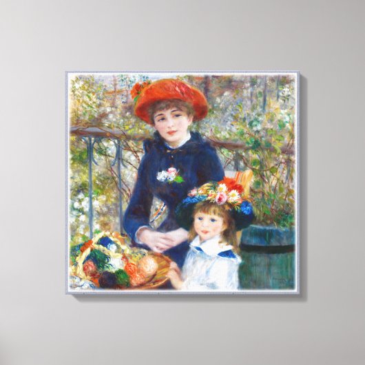 Pierre-Auguste Renoir Two sisters CC0401 Canvas Afdruk (Voorkant)