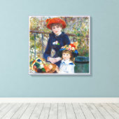 Pierre-Auguste Renoir Two sisters CC0401 Canvas Afdruk (Insitu (Houten vloer))