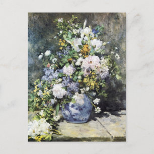 Pierre-Auguste Renoir Vase van bloemen Briefkaart