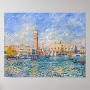 Pierre-Auguste Renoir - Venetië, het Dogepaleis Poster