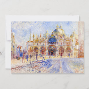 Pierre-Auguste Renoir - Venetië, Piazza San Marco Bedankkaart
