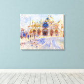 Pierre-Auguste Renoir - Venetië, Piazza San Marco Canvas Afdruk (Insitu (Houten vloer))