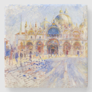 Pierre-Auguste Renoir - Venetië, Piazza San Marco Stenen Onderzetter