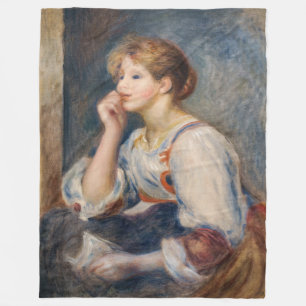 Pierre-Auguste Renoir - Vrouw met een brief Fleece Deken