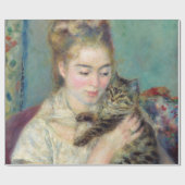 Pierre-Auguste Renoir - Vrouw met een kat Cadeaupapier (Vlak)
