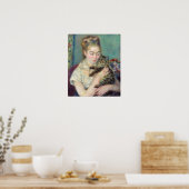 Pierre-Auguste Renoir - Vrouw met een kat Poster (Keuken)