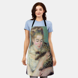 Pierre-Auguste Renoir - Vrouw met een kat Schort