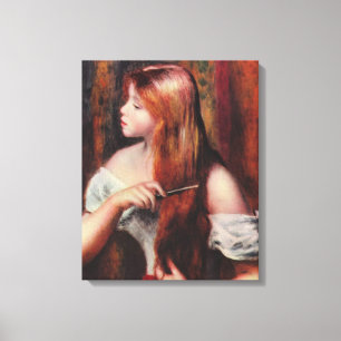 Pierre Auguste Renoir Young Girl met Red Hair Canvas Afdruk