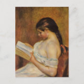 Pierre-Auguste Renoir - Young Girl Reading Briefkaart (Voorkant)