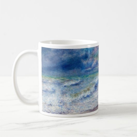 Pierre-Auguste Renoir - Zeegezicht Koffiemok (Links)