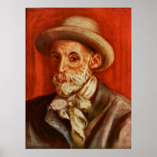 Pierre-Auguste Renoir - Zelfportret voor Schone Ku Poster