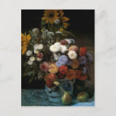 Pierre-Auguste Renoir's Flowers in a Vase (1869) Briefkaart (Voorkant)