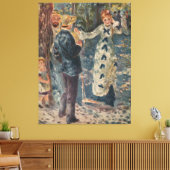 Pierre-Auguste Renoir's The Swing (1876) Canvas Afdruk (Insitu (Woonkamer))