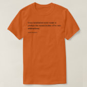 Pierre Bourdieu Citaat Elke vastgestelde orde neig T-shirt (Design voorkant)