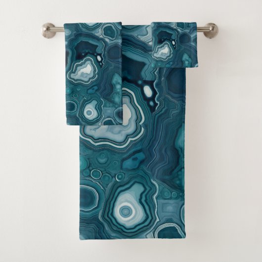 Pierre d'Agate Bleue turquoise (En situation)