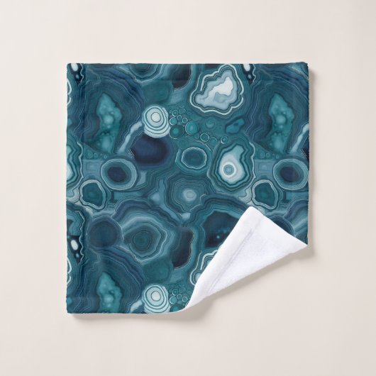 Pierre d'Agate Bleue turquoise (Gant de toilette)
