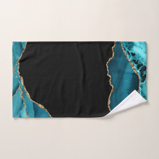 Pierre d'Agate moderne Turquoise et or (Serviette à main)