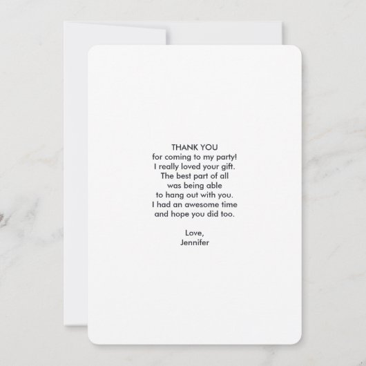 Pierre d'Agate Noir & Or moderne Abstrait Merci (Dos)