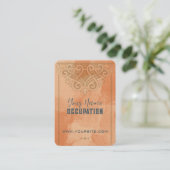 Pierre d'argile rouge marocain - Carte de visite (Debout devant)