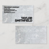 Pierre de béton moderne Carte de visite simple (Devant / Derrière)