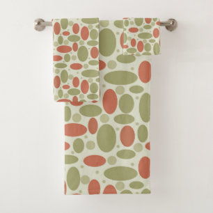 Pierre de cailloux de mer vert beige et marron Abs